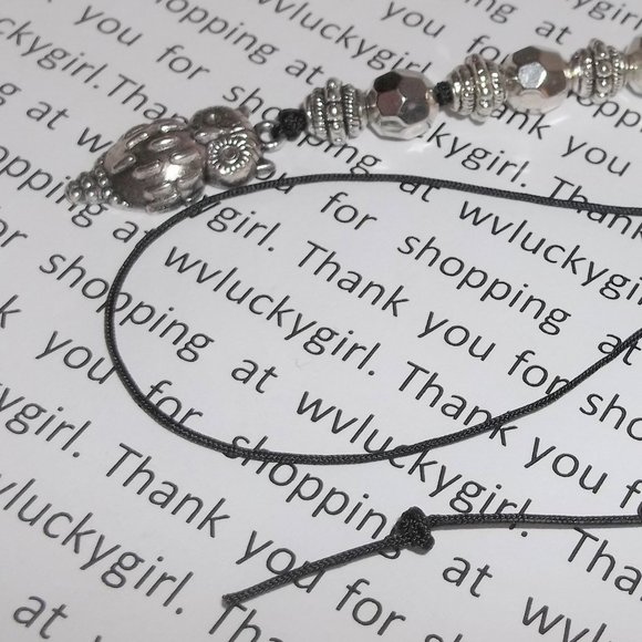NWT Owl Bookmarker Bookmark Book Reading Gift Idea Beaded Handmade Silver 8156 - Picture 8 of 11